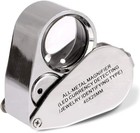 40x Jewelers Loupe Jewelry Loop Coin Magnifier Light Pocket Led Magnifying Glass