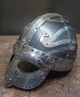 Medieval Warrior Battle Mask - Medieval Larp Handcrafted Viking Helmet - Norse