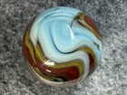 Jabo Collector Marbles  Veterans Run Multi Color Lutz Frit Swirl   775