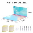 Bolidery 4 Pack Iridescent Small Wall Shelf  4   4x3 9x1 96   
