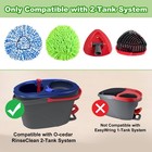 Mop Heads Replacements For Ocedar Easywring Rinseclean 2 Tank Spin Mop Replac   