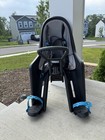 Thule Ridealong Mini Child Bike Seat Adjustable Straps Blue Toddler Front