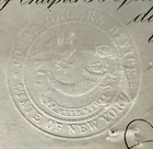  1000 Ny State Bond Issued June 1865 To Pay Enlistment Bounties To Volunteers