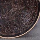 Ding Kiln Black Carved Cloud Dragon Hat Bowl Chinese Porcelain Collectible