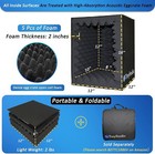 Vocal Booth Box Portable Sound Recording Reflection Filter Isolation Shield