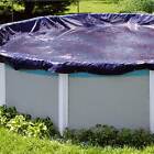 Blue Winter Round Above Ground Swimming Pool Cover 21   open Box 