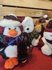 Set Of 4 Christmas Themed Dan Dee Collectors Choice Plush Stuffed Animals 