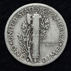 1936-s Mercury Silver Dime Good   Vg Free Shipping 