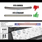 50  288w Led Straight Light Bar Offroad Spot Flood Work Fog Lamp mount C05e