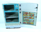 Vintage Child s White Wolverine Tin Refrigerator   Kitchen Stove 1950 s-usa 
