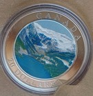 2003 Canada  20 Silver Proof Coin Rocky Mountains Colorized Natural Wonders  Box