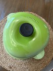 Le Creuset Dutch Oven Cocotte Green Apple French Enameled Cast Iron Pot Lid