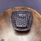 Bianchi Open Top Handcuff Case Model 7934 Accumold Basket Weave Finish Black