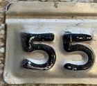 Nice Original 1955 Arizona License Plate Tab For The 1954 Arizona License Plate