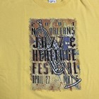 Vintage 2001 New Orleans Jazz   Heritage Festival Tshirt Yellow Xl Vtg Y2k Music
