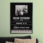Oscar Peterson Jazz Poster - At Baker s Keyboard Lounge - Detroit  Mi - 1961
