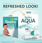 Pampers Aqua Pure Baby Wipes Unscented  16-pack  896 Total Wipes