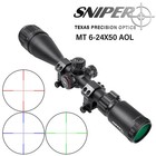 Sniper 6-24x50aol Hunting Rifle Scope With R g b Illuminated Mil-dot Reticle