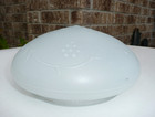 Vintage Frosted Floral Dome Glass Lamp Ceiling Light Shade 7 5