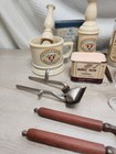 Vintage Barber  Beauty Salon Lot Set Includes  Razors  Shave Brush   Clippers