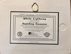 1998    white Lightning    Vanishing Treasures The Hadley Collection W coa Nib 