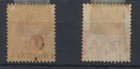 Mauritius Stamps 1891 2c On 4c Carmine  Normal   Inverted Sg118 118a Cv   103 75