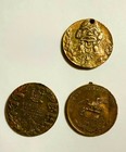 Set Of 3 - Wwi - 1916 - 1918 Bronze Medals