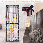 Fiobee Stuffed Animals Storage Zoo Thicken Pvc Tube Kids Toy Large  Black 