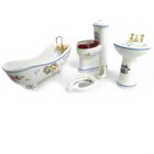 Dollhouse Furniture Bathroom Set 1 12 Scale Toilet Room Miniature Accessories