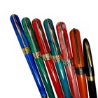 Lot Of 7 Estate Pens - Pineider Avatar Ur Deluxe Multicolor   Black Sheaffer