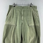 Vintage Vietnam War Og 107 Pants Sz 34  fits 32x26  Baker 1971 Sateen Fatigue