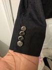 Versace Jeans Black Jacquard Tuxedo Jacket Size 48 Regular Fit
