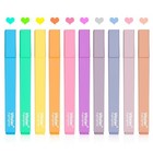 10pcs Aesthetic Highlighters  Chisel Tip Marker 10 Pack Candy Colors A
