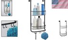 Durable Idesign Over-the-door Shower Caddy - 2 Baskets   3 Hooks  Matte Black
