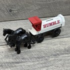 Ertl Tanker Bank Humble Oil Horse Drawn Tanker Stock  9428 Made In Mexico 1990