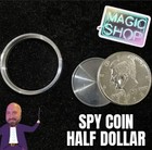 Spy Coin Half Dollar - Hollow Coin - Magic Trick Coins - Close Up Tricks