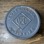 Vintage Copenhagen Snuff Box Embossed Lid Cardboard Tin Antique Tobacco Can