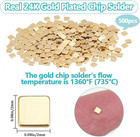 Box Of 500 Gold Solder Chips 2x2mm Tiny Square Jewelry Repair Welding Kit