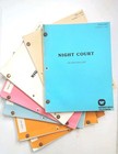 Season   1 Night Court Script Lot Of 7 W Annotations Signed Richard Moll Bull