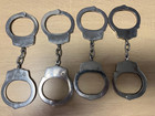 Hwc Solid Steel Handcuffs Double Locking For Security Police One Key