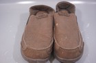 Crocs Walu Mens Size 10 Brown Canvas Slip On Loafers Shoes Casual House