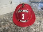 Vintage 1960 s Cairns   Brother Independence Missouri Leather Firefighter Helmet