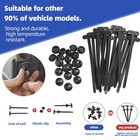 100pcs Nylon Universal Cable Tie Buckle Heavy Duty Self-locking Zip Holder New
