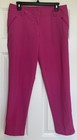 Adidas Women Pink Golf Pants Size 6 Front Zip Pockets Comfortable Stretch