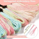 10 Skeins 87 5 Yards Embroidery Floss Bulk Variegated Thread 6 Mixed Color 