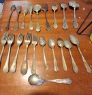 3lbs Vintage  Silverware Mixed Lt Serving Pieces Imperial Rogers Stratford More