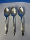 Set Of 3 Serving Spoons Exquisite 1957 Silverplate Rogers   Bros International