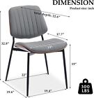 Soar Flash Modern Upholstered Pu Leather Dining Chairs With Walnut Bentwood Back