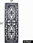 Stair Treads - 6 Pack Staircase Step Treads - Rubber Indoor Outdoor Non Slip Flo