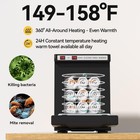 Verytop 5l Towel Warmer Black  Small Hot Towel Cabinet For Spa Salon
